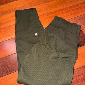 lululemon Dark Green Cropped Dance studio pants